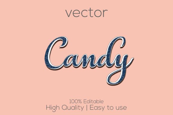 Candy Editable Vector Text Effect: A Sweet Spot for Modern Branding