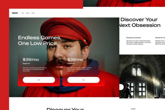 Game Service Landing Page: Build a Winning Digital Arena