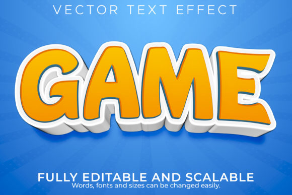 Level Up Your Design: The Editable Text Effect for Game Cartoon Text