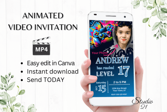 Level Up Your Party with a Video Game Birthday Invite