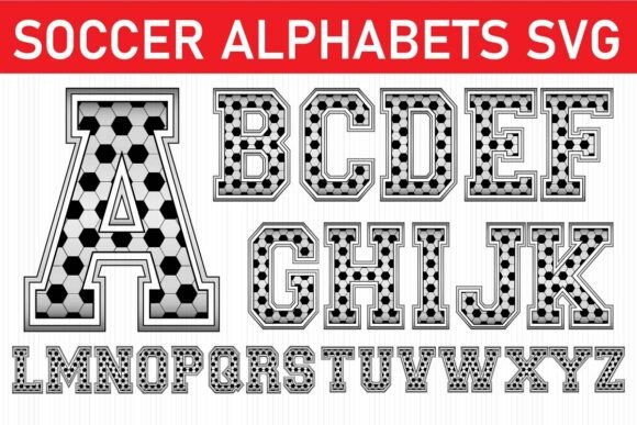 Soccer Alphabets and Numbers SVG Bundle: Creative Applications