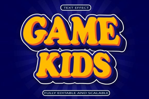 Unlock Playful Designs with Kids Game Editable Text Effect