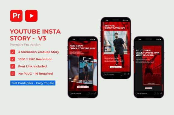 Youtube Insta Stories V3 | Premiere Pro: Beyond the Template
